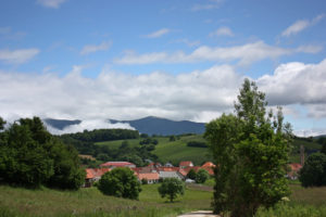 Stage 2: From Roncesvalles To Pamplona 10 Village Of Espinal Among The Green Landscape In A Sunny Day