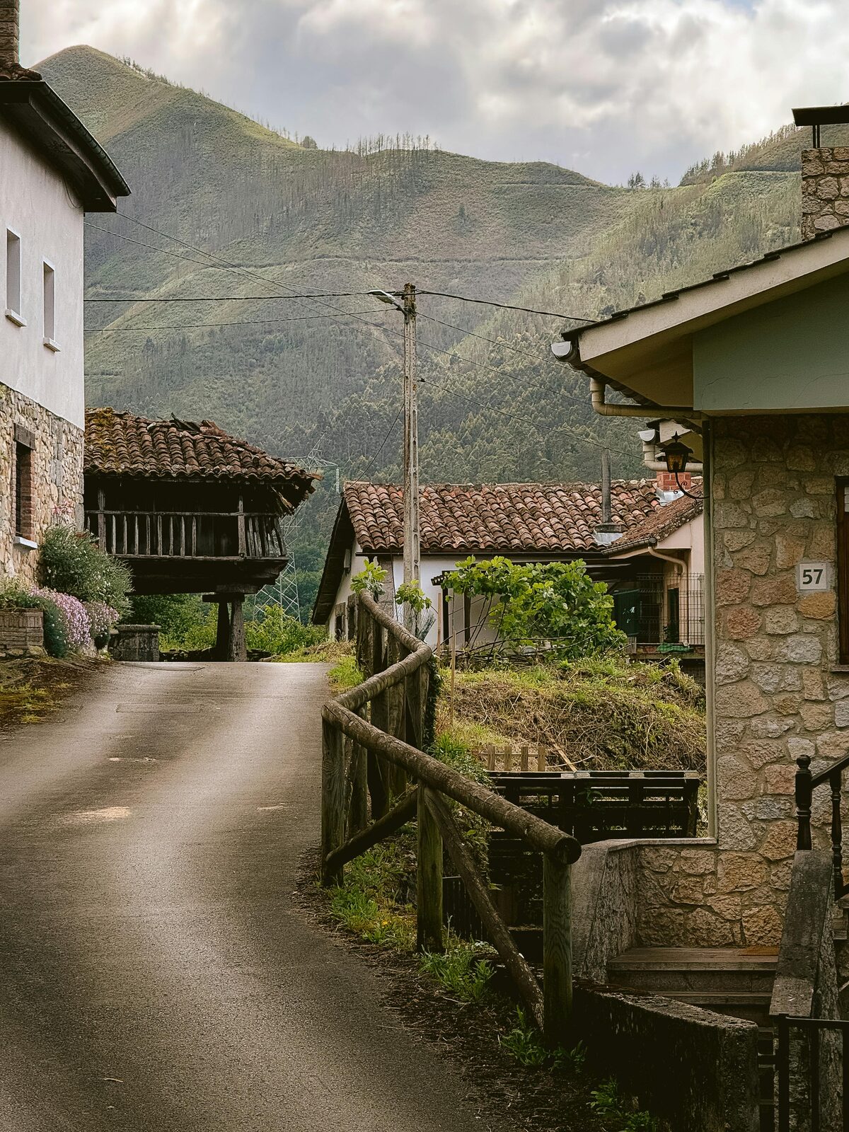 Cycling The Camino Primitivo By Bike 2 Village With Hórreo In Tineo, Cycling The Camino Primitivo Through Asturias